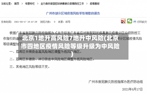北京1地升高风险7地升中风险(北京市四地区疫情风险等级升级为中风险)-第2张图片
