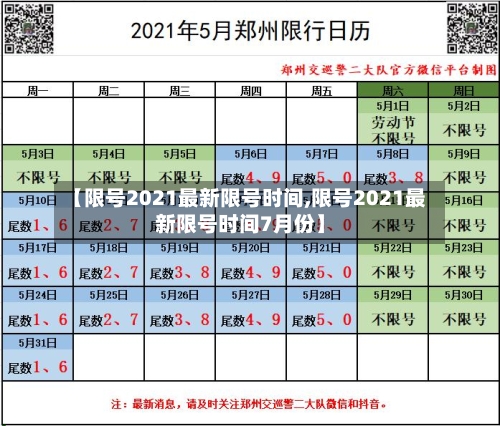 【限号2021最新限号时间,限号2021最新限号时间7月份】-第2张图片