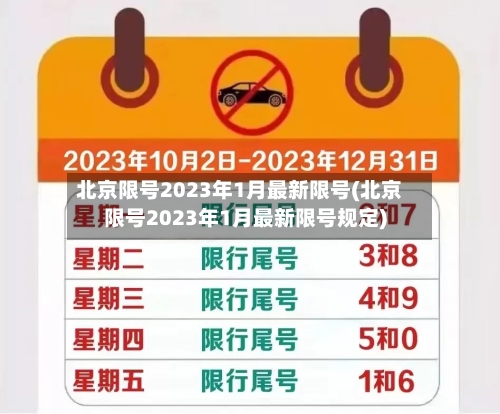 北京限号2023年1月最新限号(北京限号2023年1月最新限号规定)-第2张图片