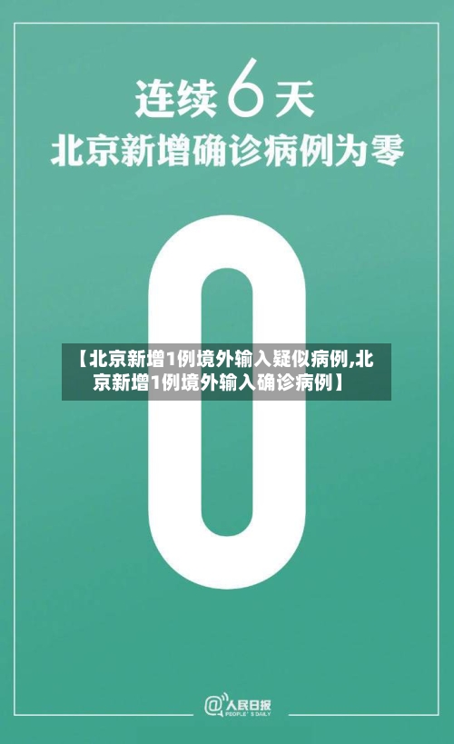 【北京新增1例境外输入疑似病例,北京新增1例境外输入确诊病例】-第2张图片